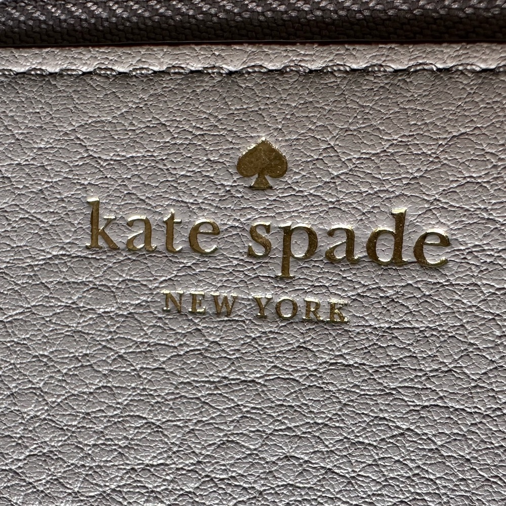 Kate Spade NISHA Atwood Tassel Zip Wallet cityscape Leather Tassel NWT gray - Picture 15 of 15